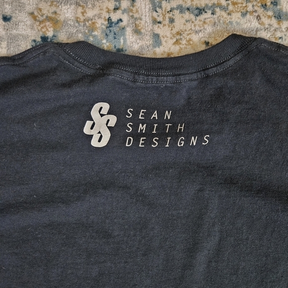 SS SEAN SMITH DESIGNS HOT ROD ART CAR TEE T SHIRT Mens L Black El Mirage Scta - Picture 7 of 7